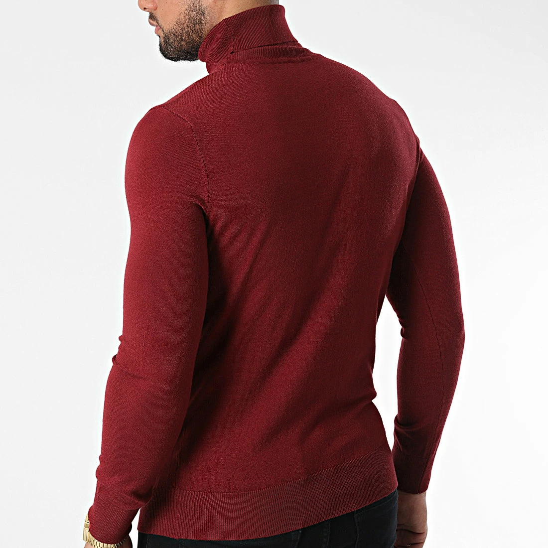 Grosses soldes 😀 Pull Col Roulé S2002 Bordeaux de MTX 🥰 – Image 4