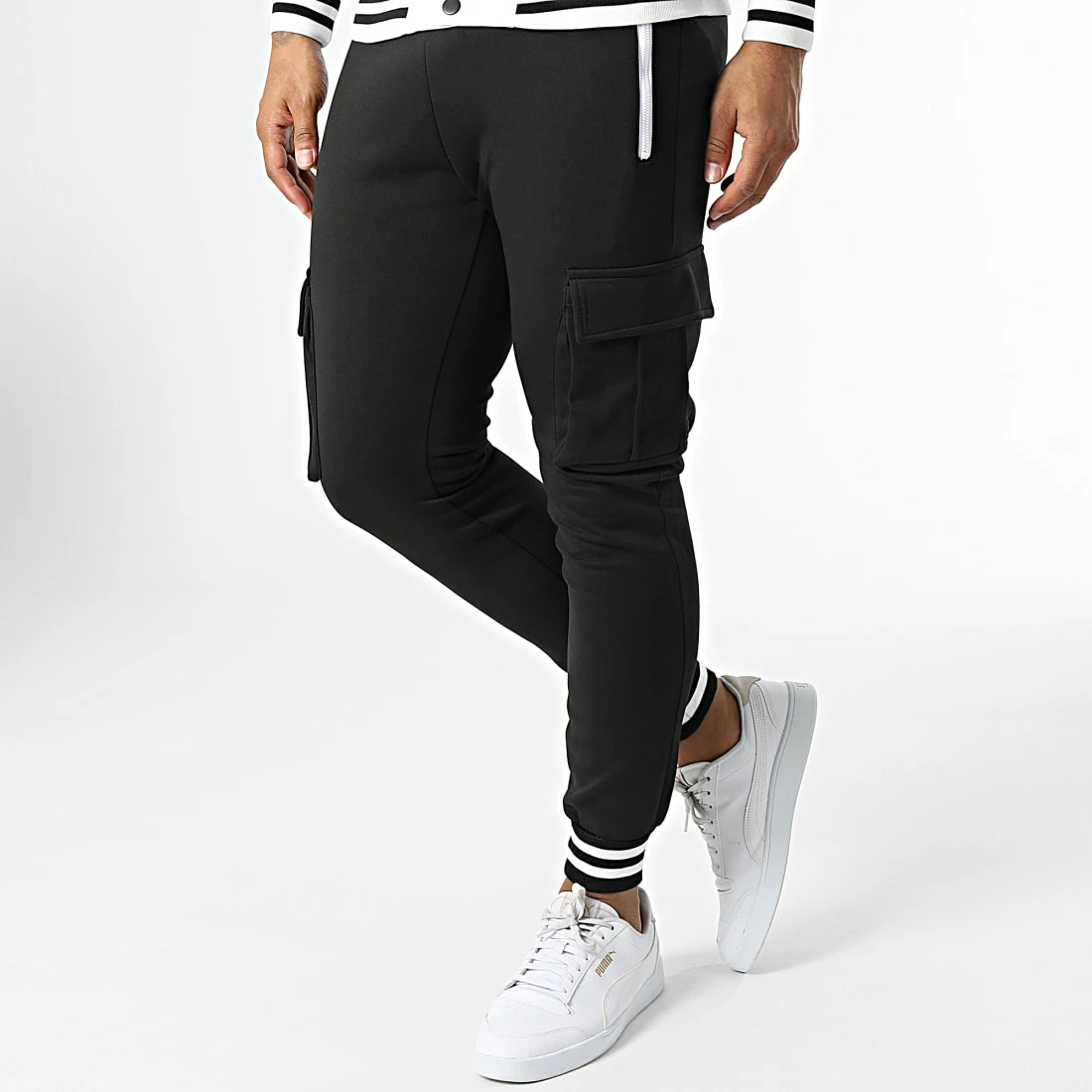 De gros ✔️ Ensemble Veste Teddy Et Pantalon Cargo T1110 Blanc de MTX 👍 – Image 4