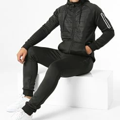 Bon marché 🔥 Ensemble De Survetement H-03 Noir de MTX 😍