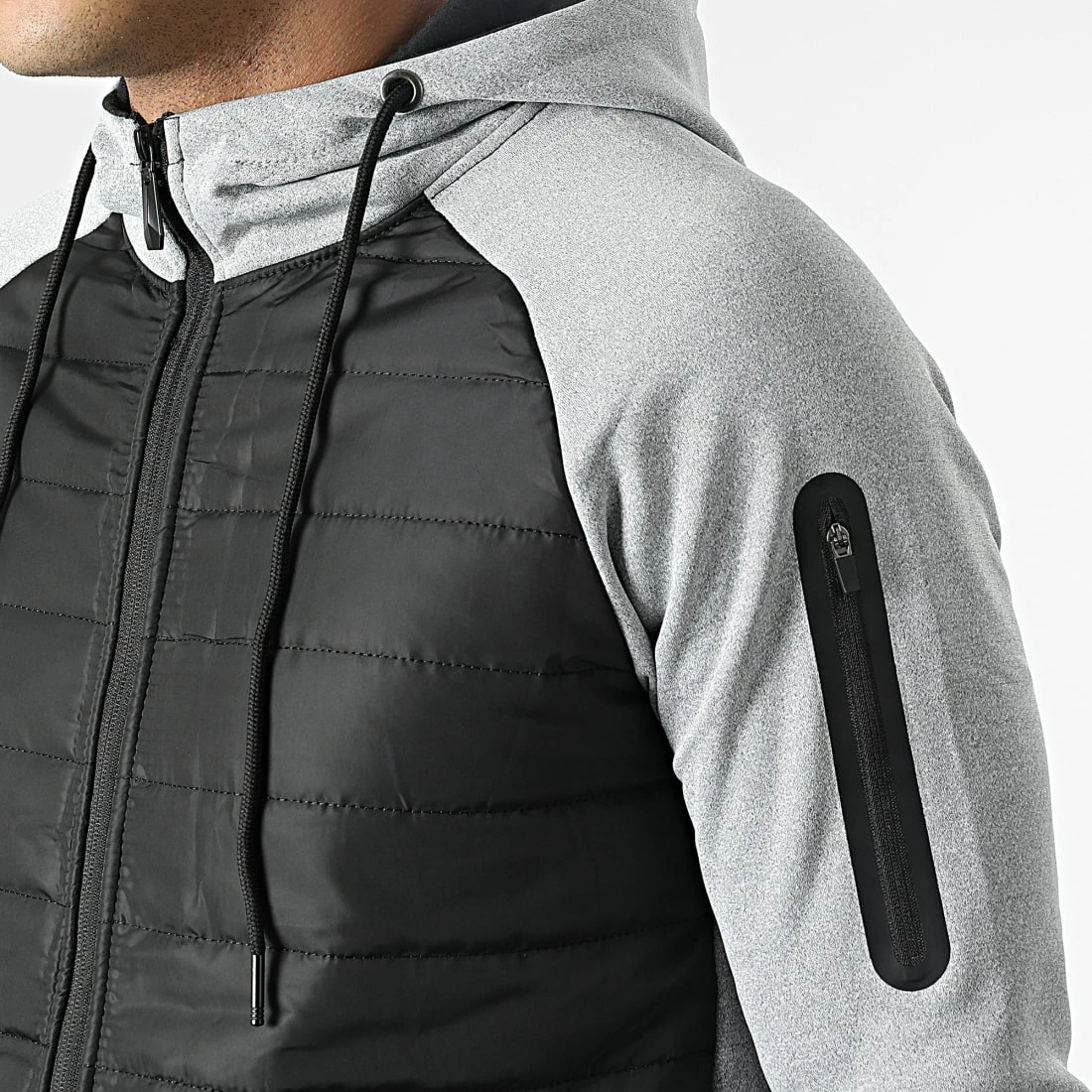 Le moins cher ✨ Ensemble De Survetement H-03 Noir Gris Chiné de MTX 🔔 – Image 2