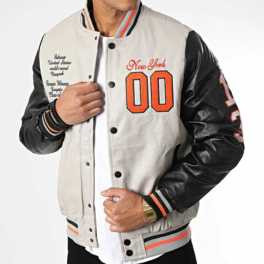 Budget 👍 Veste Teddy ART-3 Gris Noir de MTX 🔔