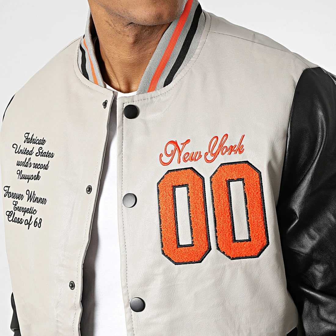 Budget 👍 Veste Teddy ART-3 Gris Noir de MTX 🔔 – Image 2