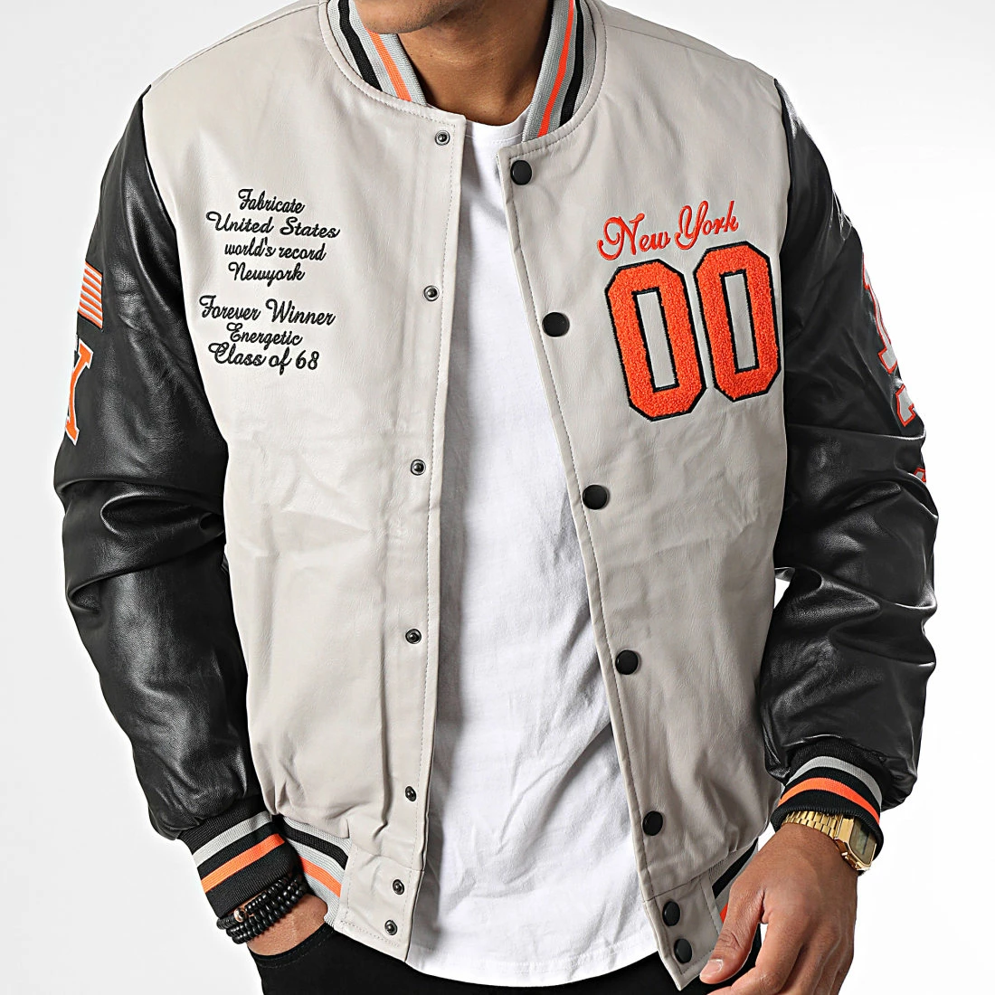 Budget 👍 Veste Teddy ART-3 Gris Noir de MTX 🔔 – Image 3