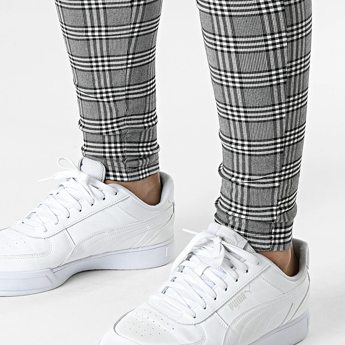 Nouveau đ Pantalon Jogging A Carreaux K755 Gris de MTX đ â Image 2