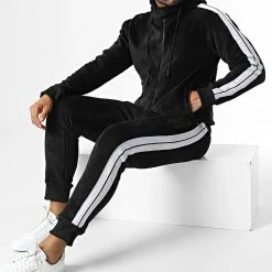 Meilleur prix 👏 Ensemble De Survetement A Bandes Y-01 Noir de MTX ⌛