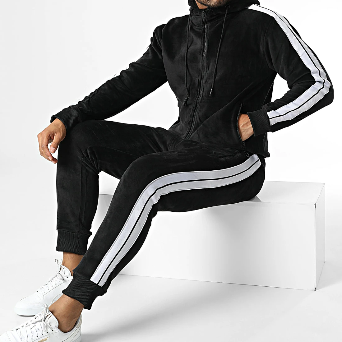 Meilleur prix đ Ensemble De Survetement A Bandes Y-01 Noir de MTX â