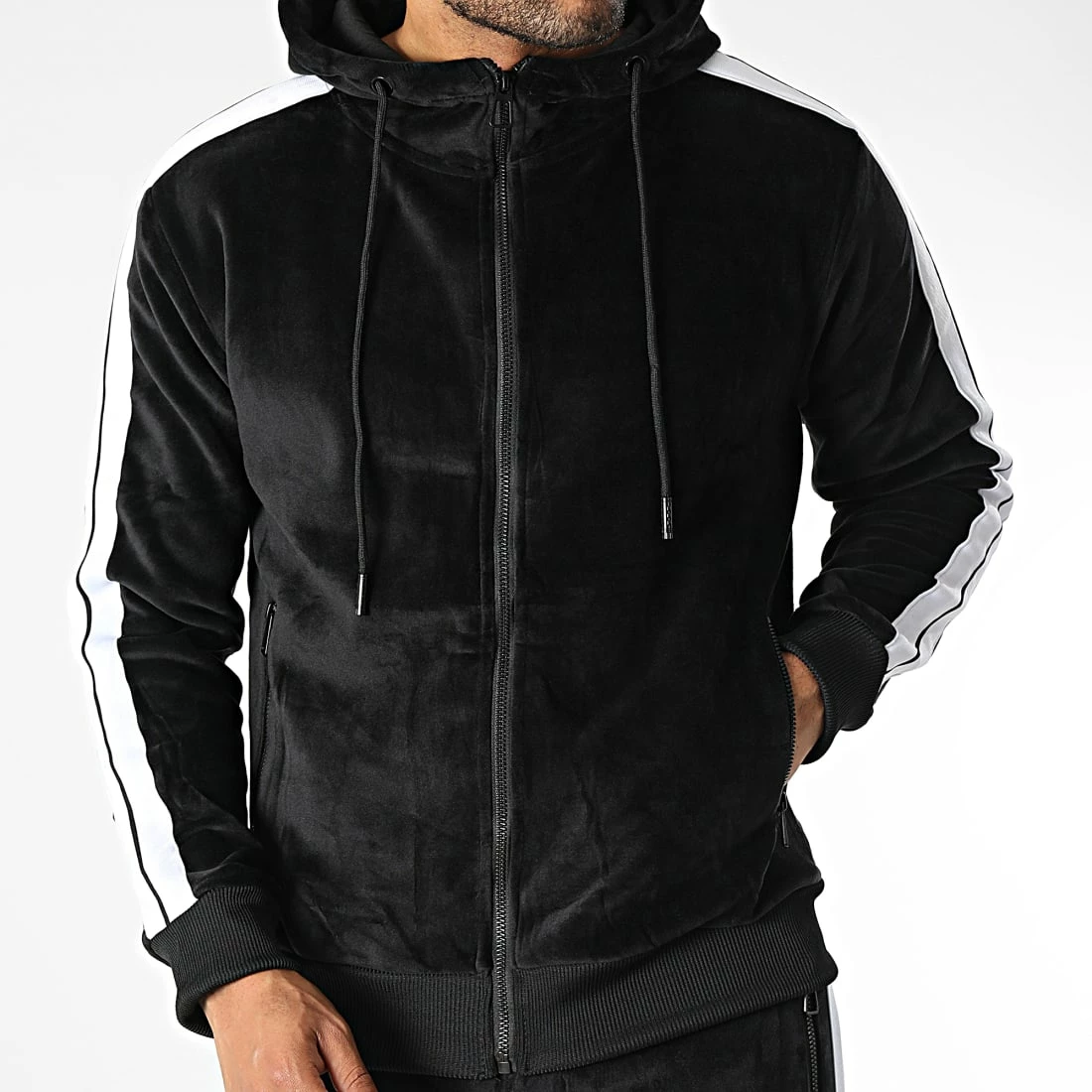 Meilleur prix đ Ensemble De Survetement A Bandes Y-01 Noir de MTX â â Image 3