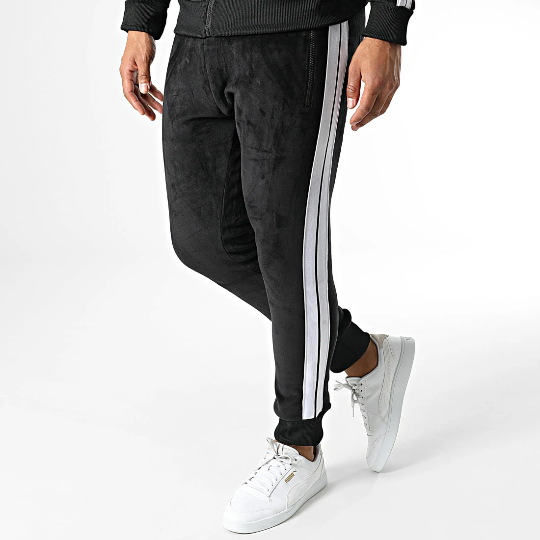 Meilleur prix đ Ensemble De Survetement A Bandes Y-01 Noir de MTX â â Image 4